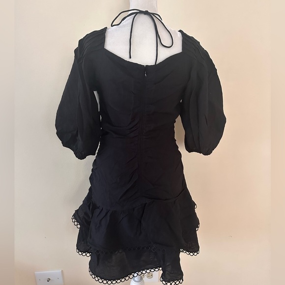 Jonathan SIMKHAI Auden Puff Sleeve Ruched Minidress - Picture 10 of 13